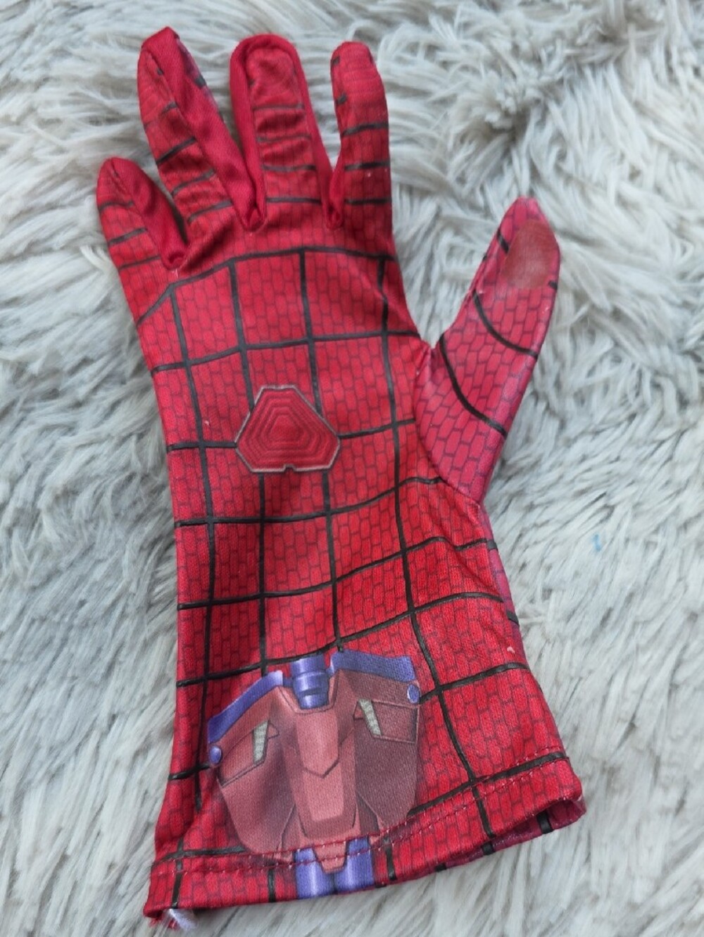 Disney Red and Blue Spider Hero Kids Costume with Masked Gloves - Picture 8 of 16